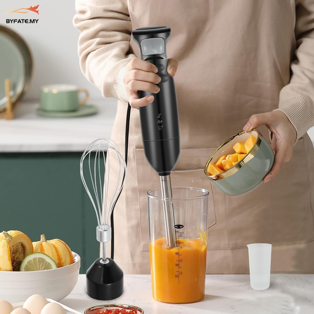 Hand Blender 300W Electric Stick Blender with Stainless Steel Blade Multifunctional Food Mixer for Kitchen Handheld Immersion Blender SHOPSKC0928