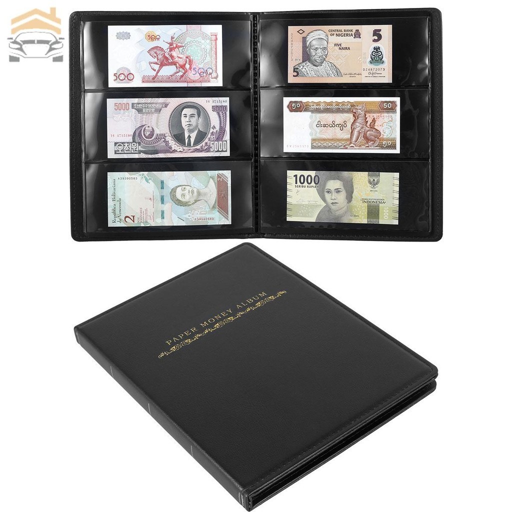 Money Collection Album Paper Money Album Coin Collection Holder Album Leather Coin Currency Album Book Gift for Collectors SHOPCYC7970