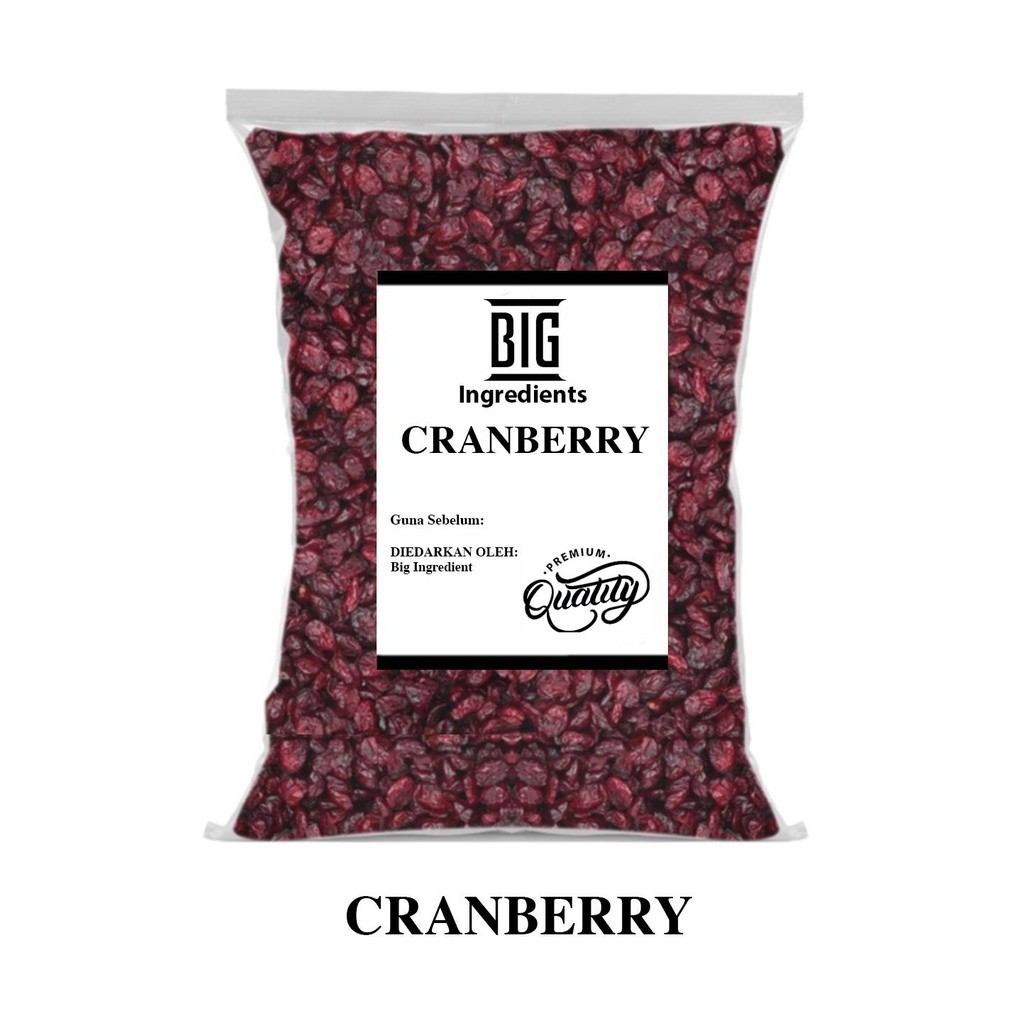 Buah Kranberi Kering Premium Dried Cranberries Dry Cranberry Buah Kranberi Kering100g 250g 500 1KG gram grams