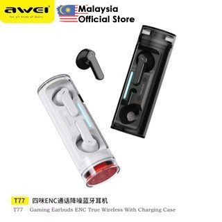 Awei T77 ENC Wireless Earbuds Dual Mic Noise Reduction Headphone In-Ear Earphone Sport Awei Bluetooth Earbuds