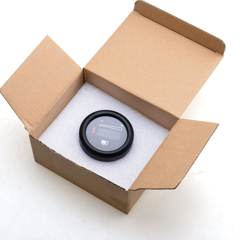 Purpose Multi Universal 12V 2" 52mm Ultra Thin Car Motorcycle Fuel Level Meter Gauge Electronic 8 LED Light Display B... - Image 3