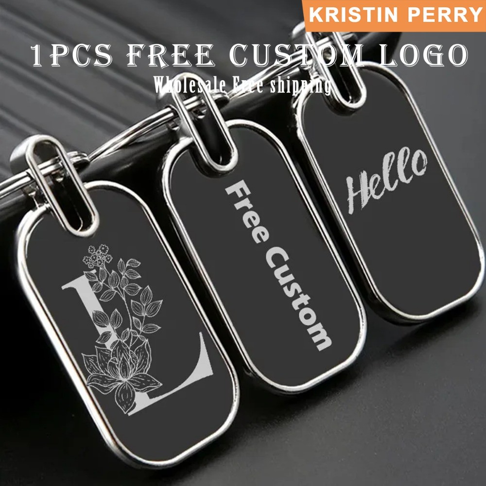 (Free Custom Logo • Factory Direct) Metal keychain personalized black mirror keychain gift graduation gift teacher gift company souvenir (wholesale supported)