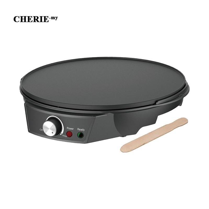 [In Stock] 12" Electric Crepe Machine and Griddle US 110V Plug 1200W for Breakfast