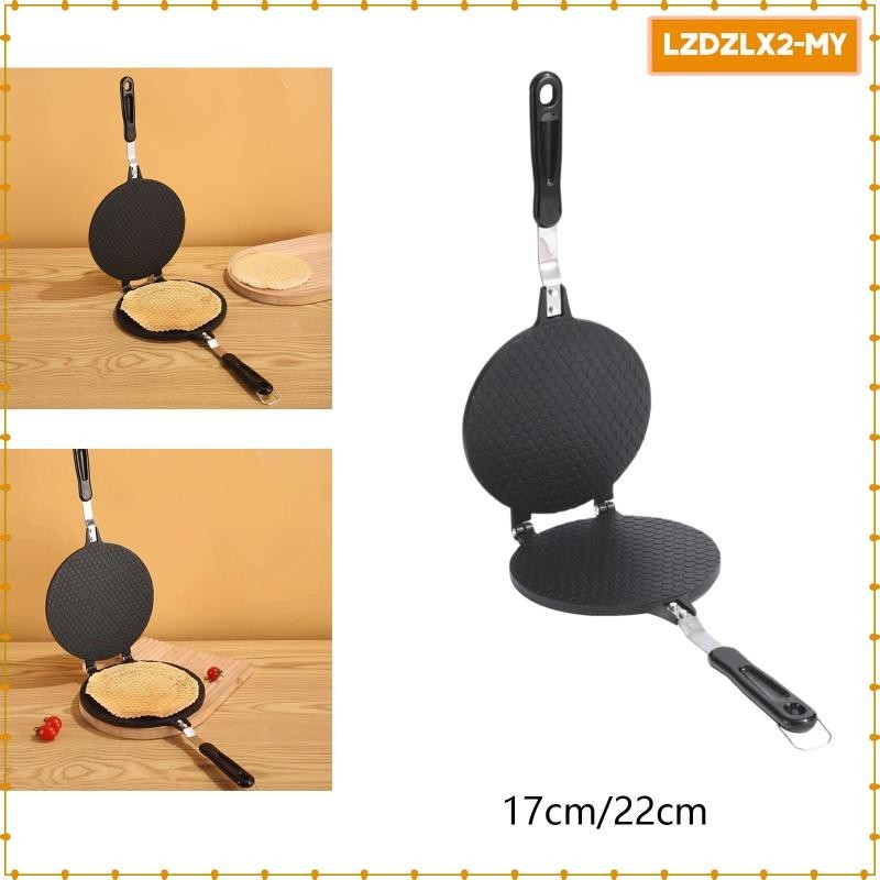 [Loviver] Egg Roll Waffle Maker Ice Cream Cone Pan Baking Pan Egg Roll Crepe Pan for Food Stalls Cake 