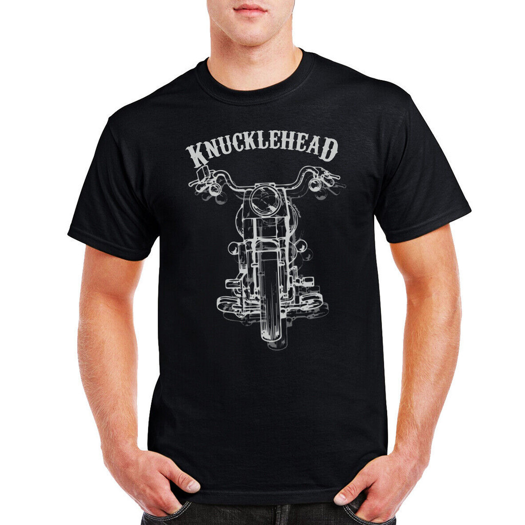 Knucklehead T-Shirt Old Bikers Rule Motorbike Old Timers Ride Or Die Moto Club