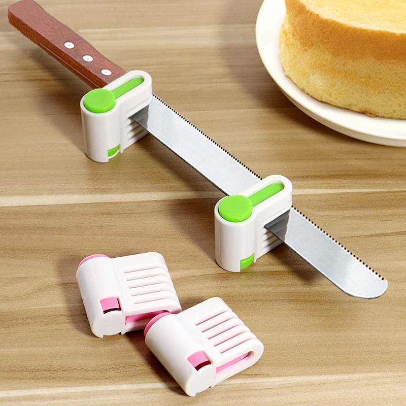 [Ready Stock] 2pcs Cake Slicer Cutter 5 Layer Cake Bread Leveler Slicer Set Fixator Cutting Tool 蛋糕 面包 分割器 切割器 分层器