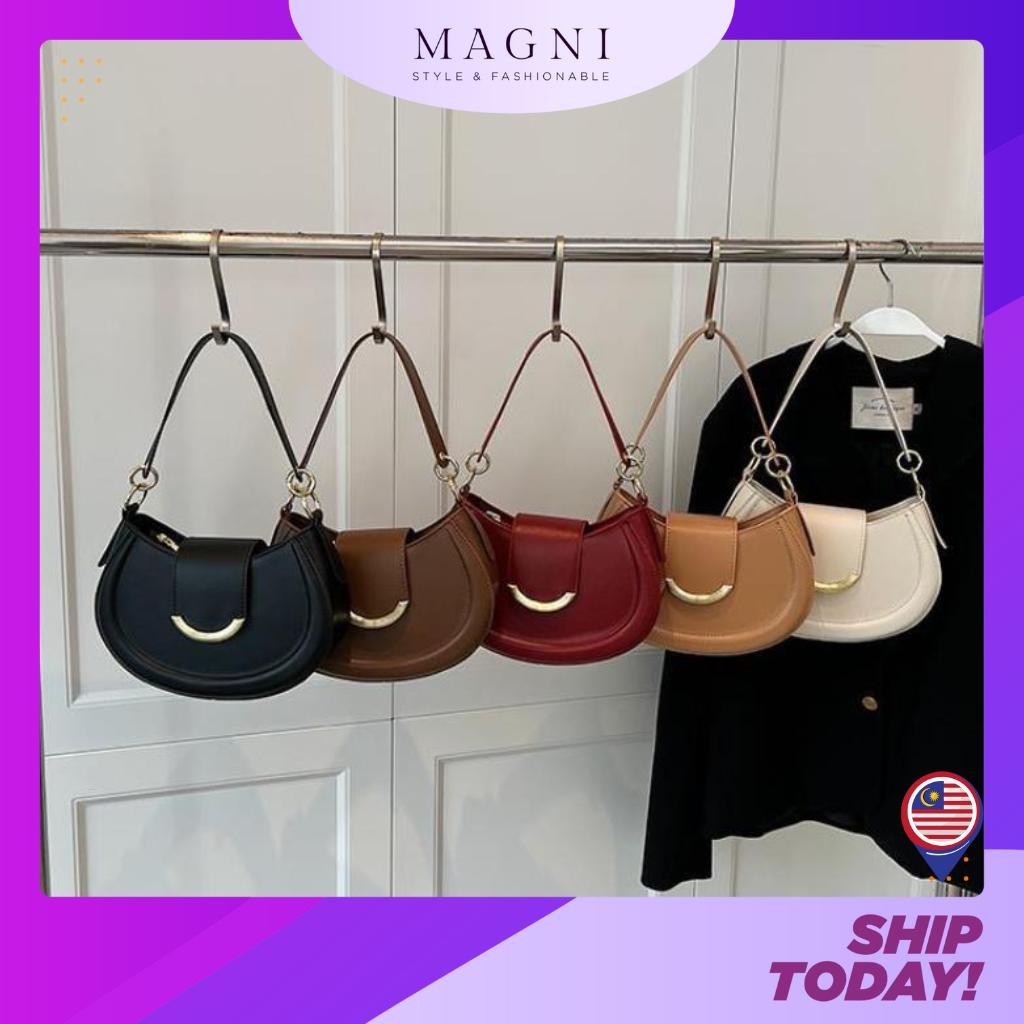 READY STOCK Magni Fashion Luxury Hobo Beg Wanita Lawa Shoulder bag-mb45