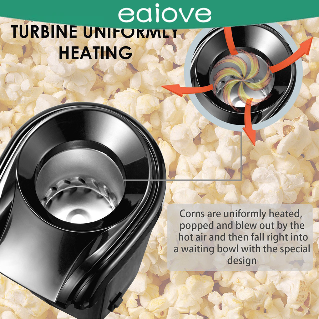 Fully Automatic Popcorn Maker Even Heating For Delicious Popcorn Can Receive Heat More Evenly