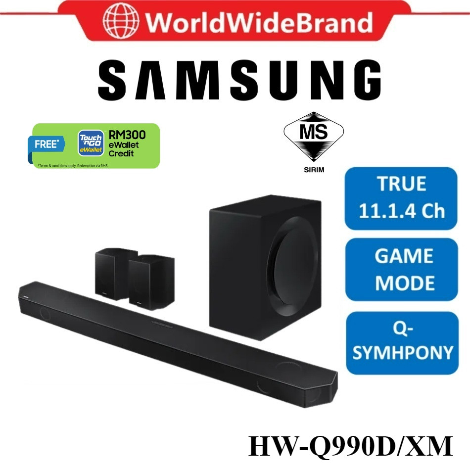 Samsung HW-Q990D 11.1.4 Ch Soundbar  HWQ990D/XM Sound Bar Speaker Home Audio 音箱  Home Theater Systems HW-Q990D/XM