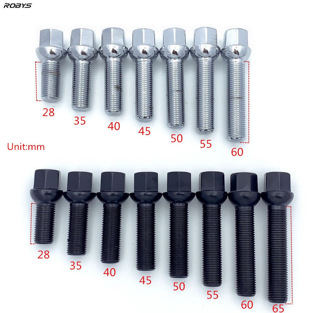 {Applicable to Audi Benz BMW Volkswagen Porsche} Wheel Hub Modification Accessories Lengthened Tire Hexagon Screws Nut