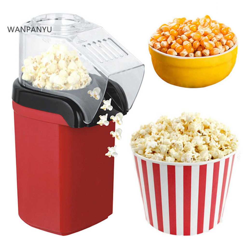 wanpanyu Premium Popcorn Popper Popcorn Maker Machine 1200w Electric Popcorn Machine Us Plug Bpa-free Mini Popcorn Maker Kitchen Supplies High Popping Rate Food Safe