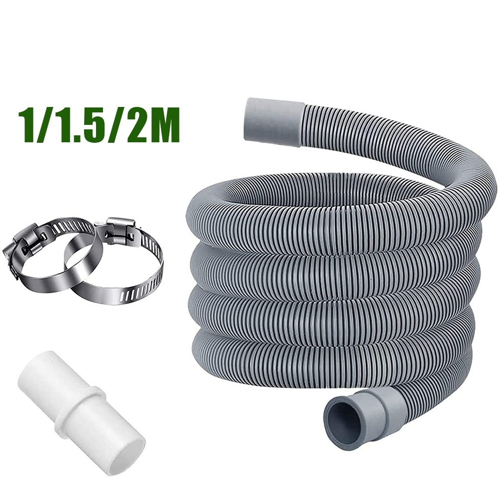 [GGG-0513 YOSHOP] 1/1.5/2M Universal Washing Machine Dishwasher Drain Waste Hose Extension Pipe