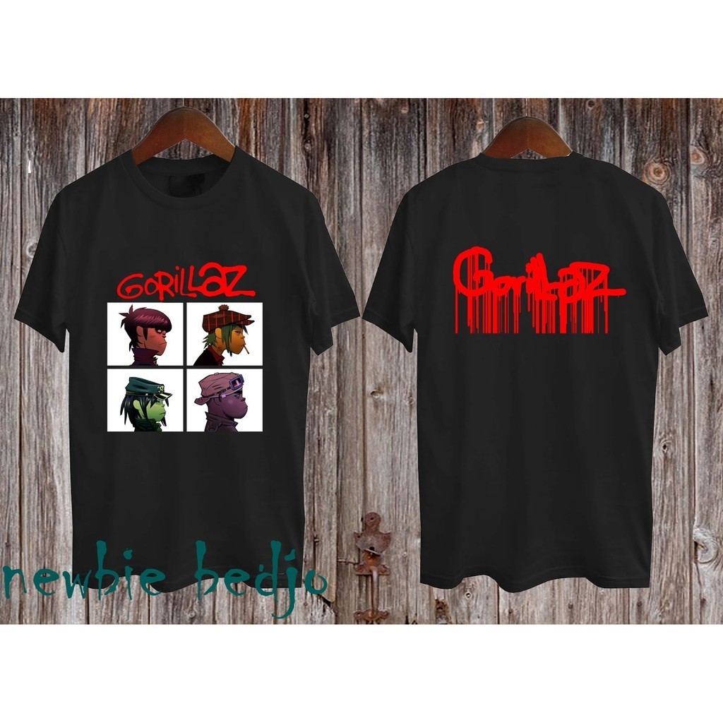 {Ready Stock XS-6XL} Gorillaz Demon Days Virtual Rock Band 100% Cotton Sports Fitness Plus Size Men'S T-Shirt Christmas Gift Tops Tees