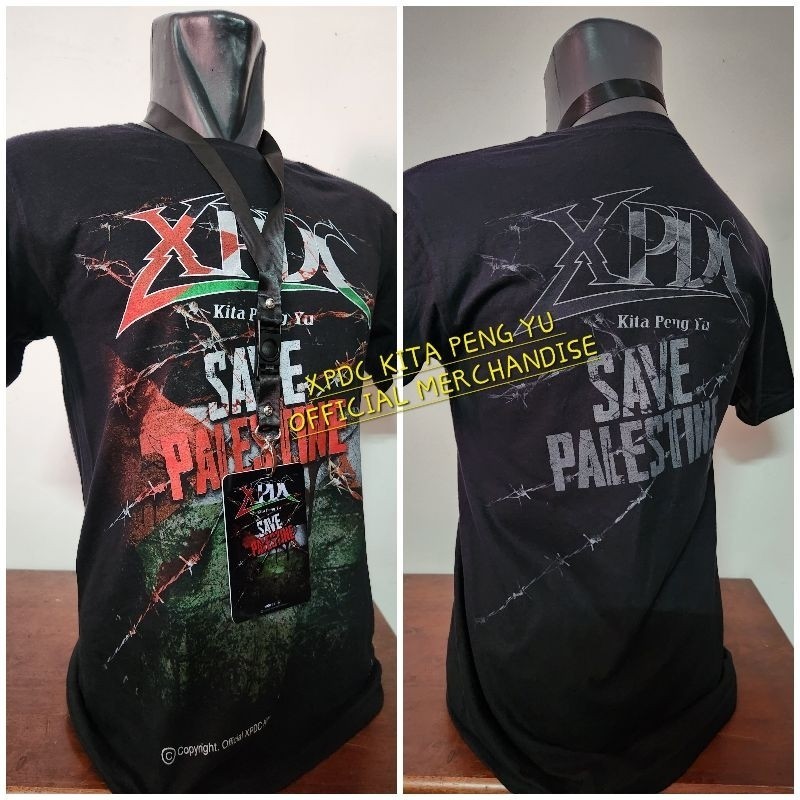 XPDC xpdc save palestin_original official merchandise_T-shirt/Rock Band t shirt