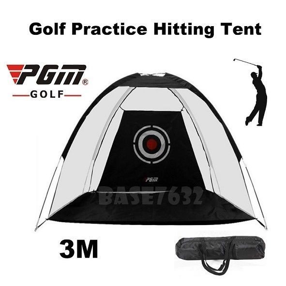 PGM 3M 3 Meter Indoor Golf Practice Training Hitting Tent Net Cage Mat 2090.1