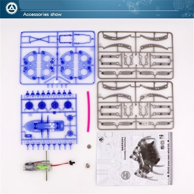 Multi Reliable GIFTED EDUCATION DIY Spider Walking Robot Science Educational ElectricToy Assembling Kit Gifts - Image 5