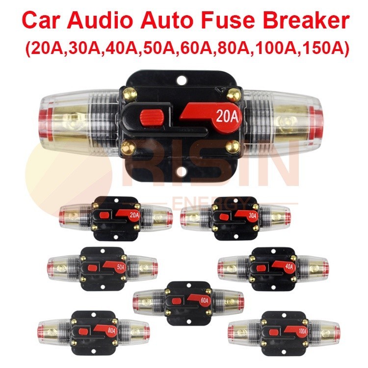 Have Premium Guaranteed Quality RISIN 100A 50A 60A 80A 150A 12V 24V Car Truck Audio Amplifier Circuit Breaker Fuse Ho... - Image 4
