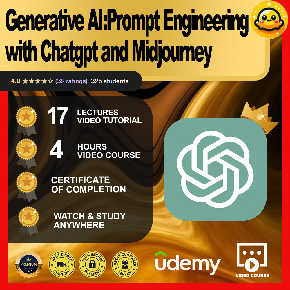 [Video Course] Generative AI:Prompt Engineering with Chatgpt and Midjourney