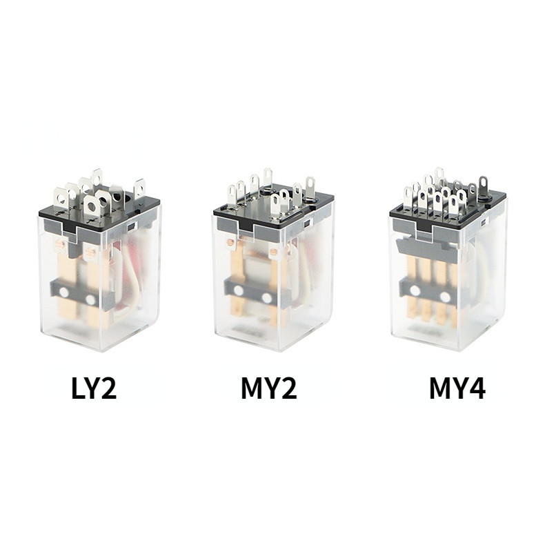 Versatile Have AC 220V DC 24V 12V Coil Power Relay MY2NJ MY4NJ HH52P HH54P 14 Pin 8 5A Socket Base Time - Image 2