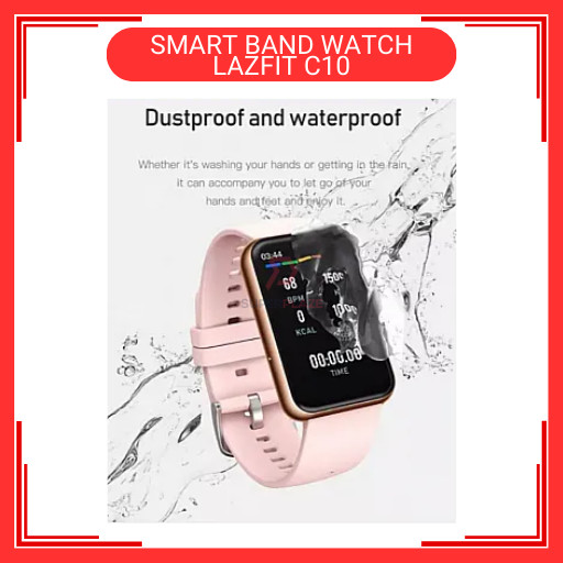 LAZFIT C10 Pink Color Smart Band Fitness Bracelet Screen Watch