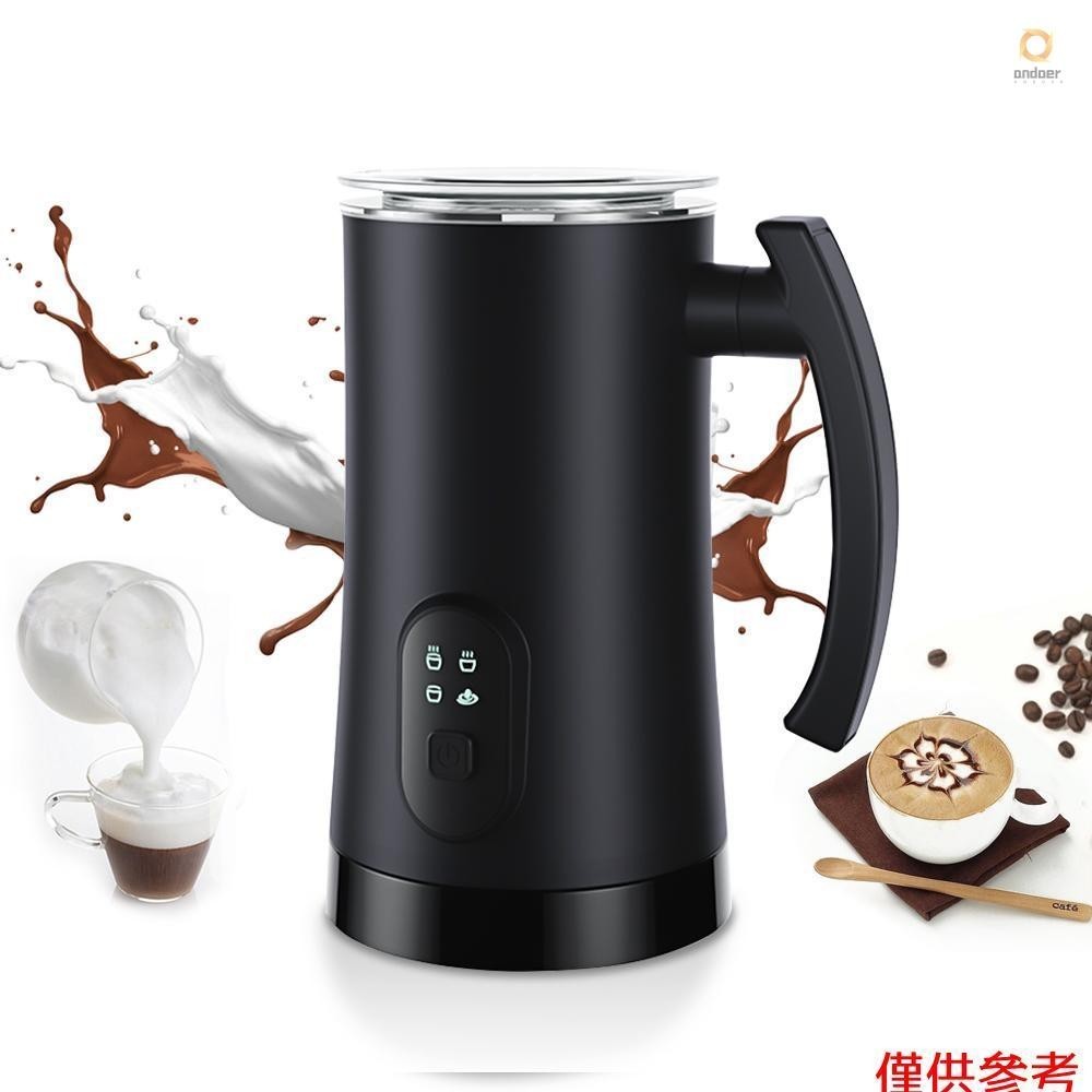 Detachable Milk Frother 11.84oz/350ml Electric Milk Frother and Steamer with Touch Control 400W 4 in 1 Hot/Cold Foam Maker for Latte Cappuccinos Hot Chocolate Milk