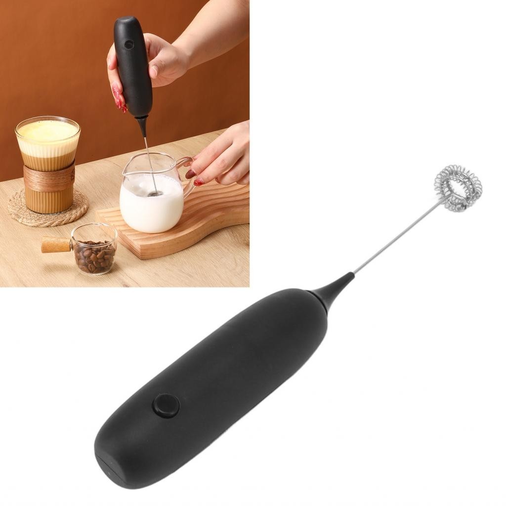 Rubikcube Handheld Battery Operated Milk Frother Foam Maker Egg Beater Household Small Baking Tool for Coffee Kitchen Accessories