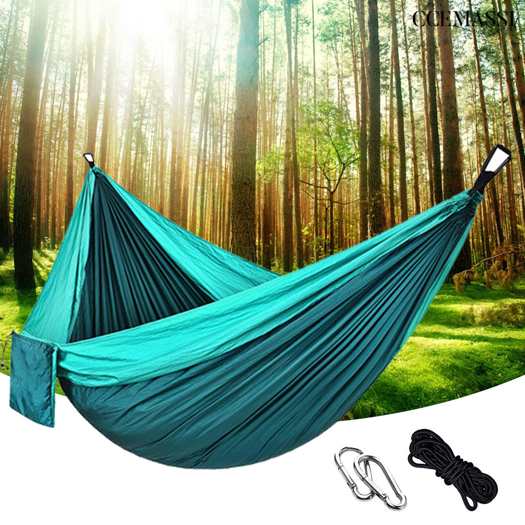 [CC]1 Set Outdoor Hammock Anti-deform Heavy Duty Eco-friendly Easy to Install Travel Hammock for Porch