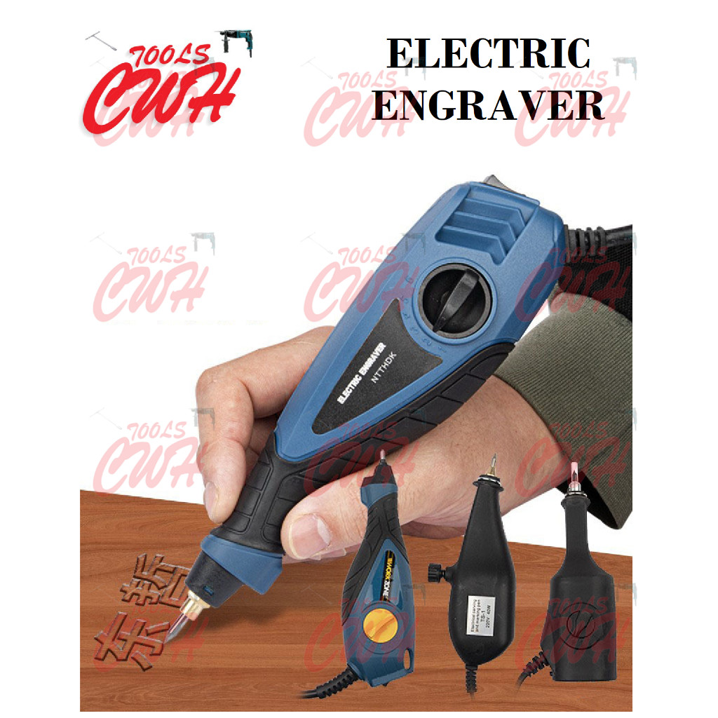 PRC ELECTRIC ENGRAVER ENGRAVING CRAFTING CARVING TOOL TOOLS MESIN UKIRAN MESIN PENGUKIR KAYU Wood Metal Glass CWH TOOLS