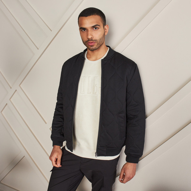 Max Fashion Quilted Bomber Jacket