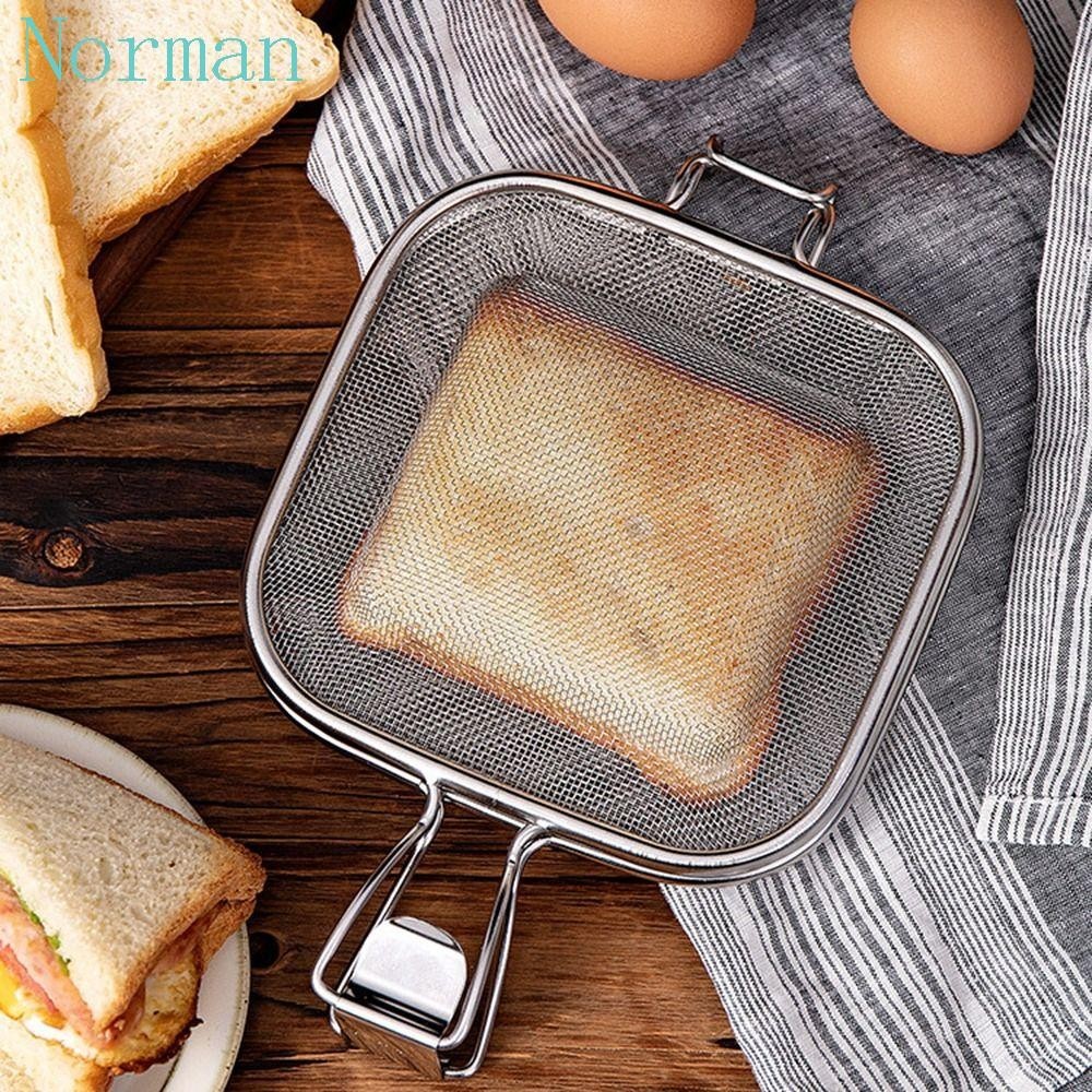 NORMAN Sandwich Maker Baking Roasting Toast Net Clip Stainless Steel Multipurpose Paninis Press