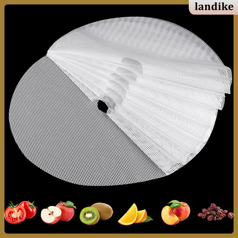  8 Pcs Round Dryer Pad Fruit Mat Food Dehydrator Dumpling Steamer Liners Circle Tray Silicone Pads for Accessories Trays landike