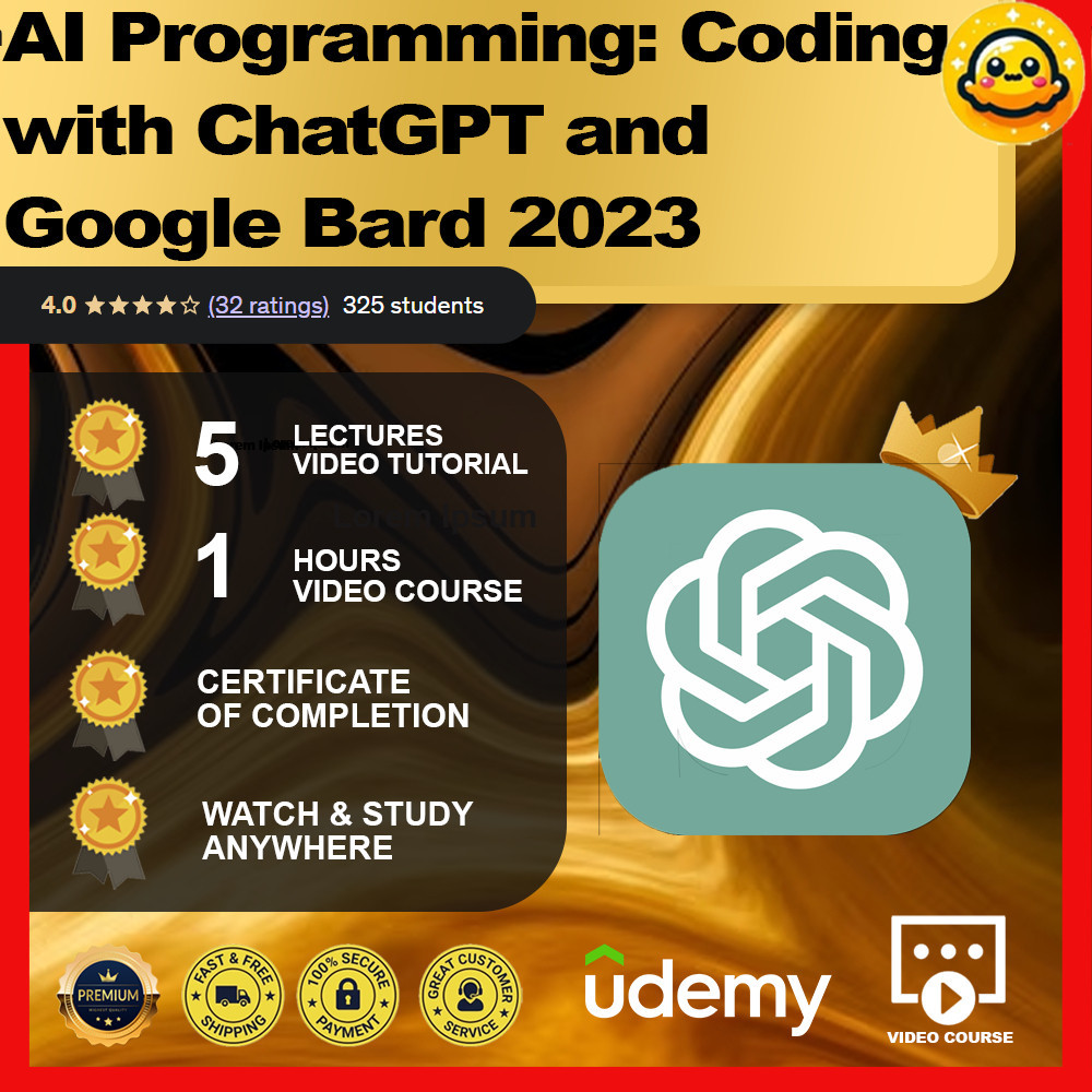 [Video Course] AI Programming: Coding with ChatGPT and Google Bard