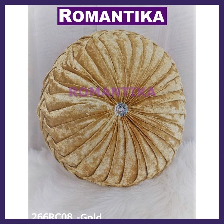 Romantika Hot Selling Velvet Round Cushion Kusyen Bulat