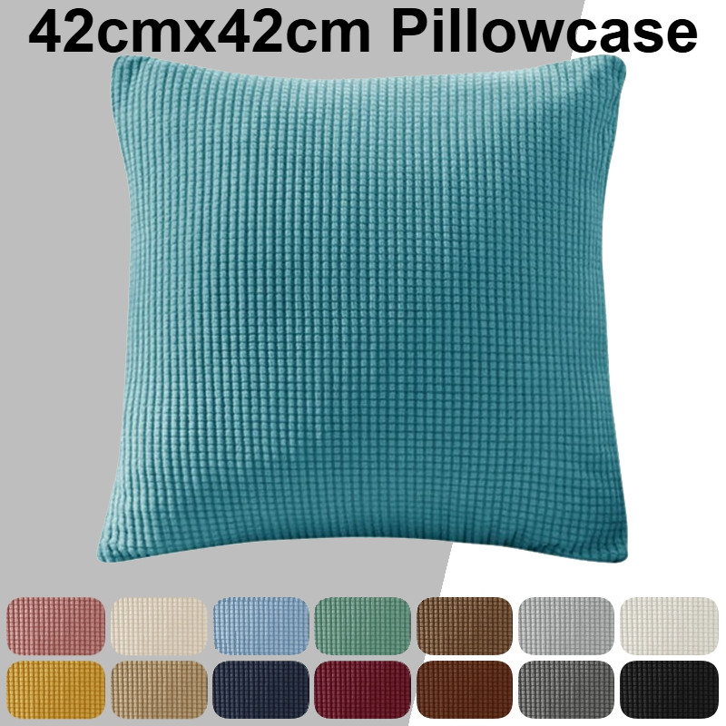 Waffle shaped Jacquard Sofa Cushion Cover 42cmx42cm Household Sofa/Bed/Office Decoration