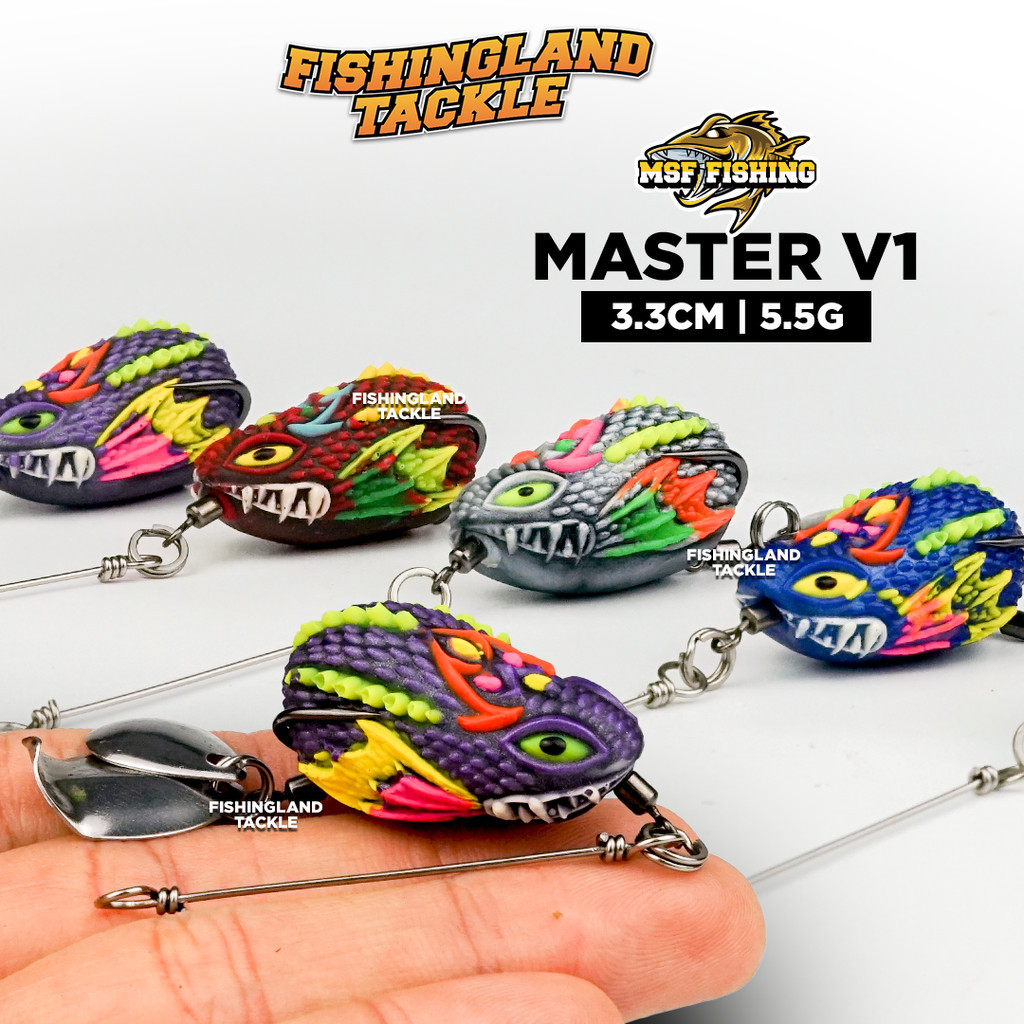 MSF Master V1 Soft Frog | 3.3cm 5.5g | Haruan Snakehead Bunga Bujuk Umpan Getah Katak Casting Thailand Fishing Lure