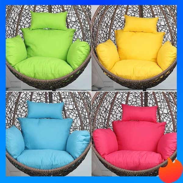 坐垫 sarung kusyen kusyen sofa Kusyen bakul gantung, tumbuhan labah-labah tunggal, sarang burung yang boleh dilepaskan dan dibasuh, kusyen buaian, kusyen kerusi gantung, buaian rotan, kusyen kerusi bersepadu yang menebal