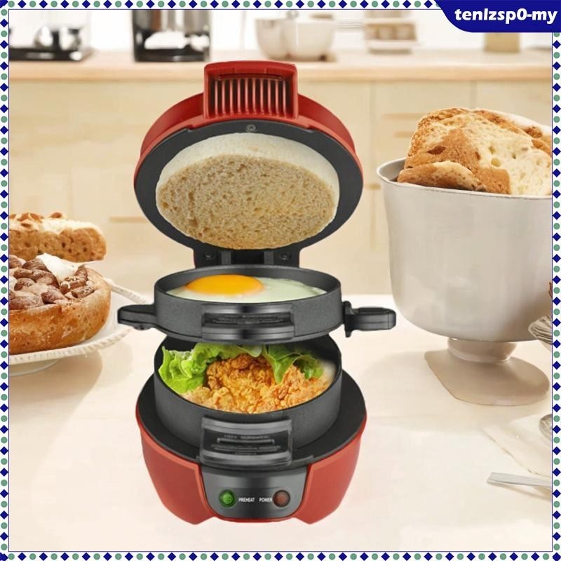 [tenlzsp0] Waffle Maker Small Panini Press Multifunction Toastie Maker Sandwich Maker