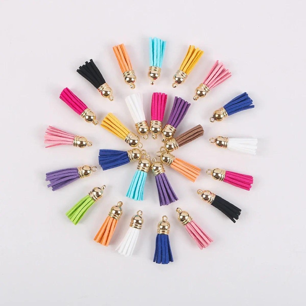 20pcs 36mm Vintage Velvet Tassels DIY Pendant key Fringer Trims Jewelry Finding Earrings Accessories Sewing Crafts