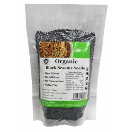 ECO ACTION / LOHAS ORGANIC BLACK SESAME SEED 200G EXP10/2025