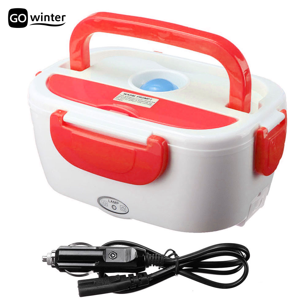 gowinter Portable Electric Heater Lunch Box Car Plug Food Bento Storage Container Warmer