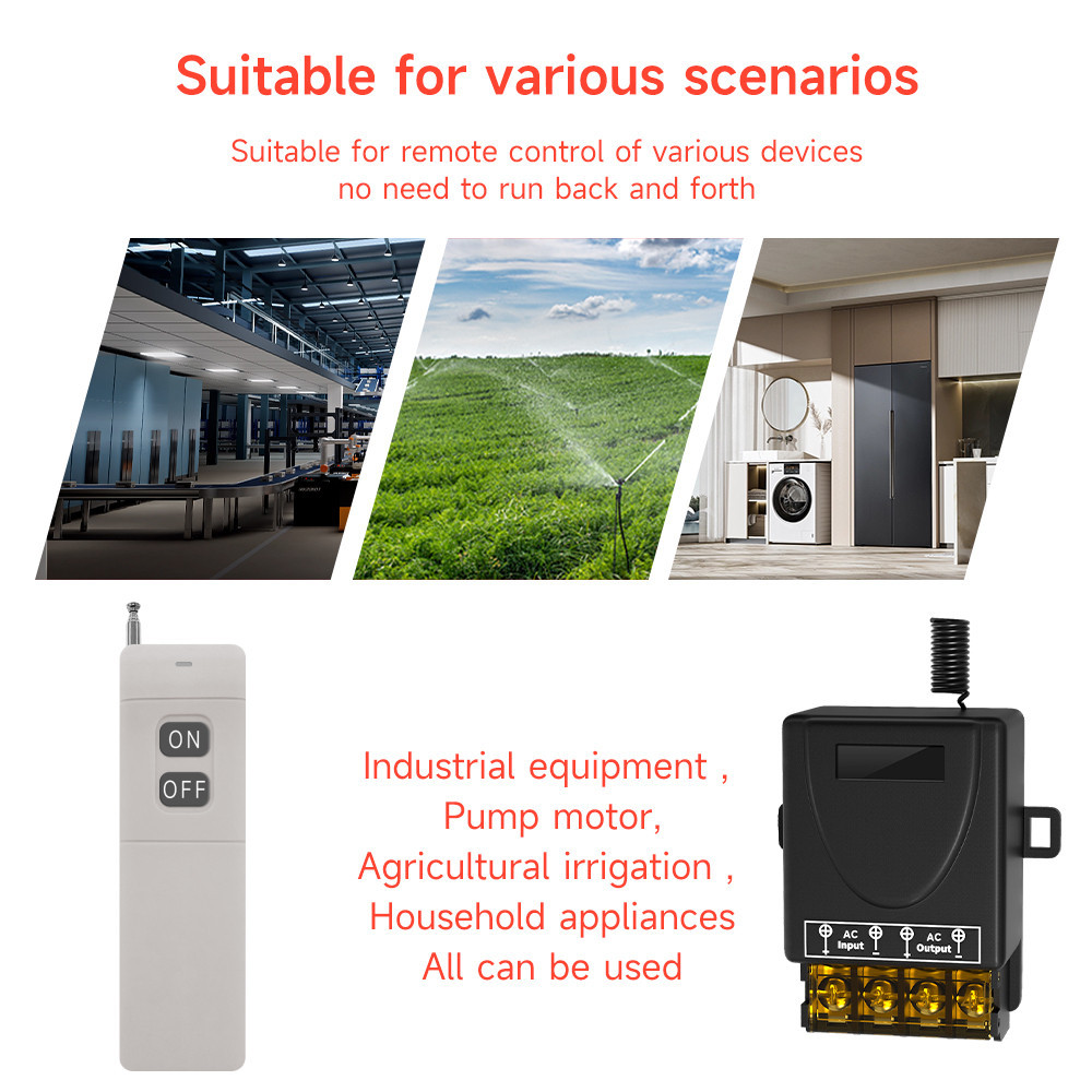Purpose Versatile Cerhot 30A Wireless Switch Remote controller AC 100V-250V Relay Control RF Light Hous Have Must - Image 5