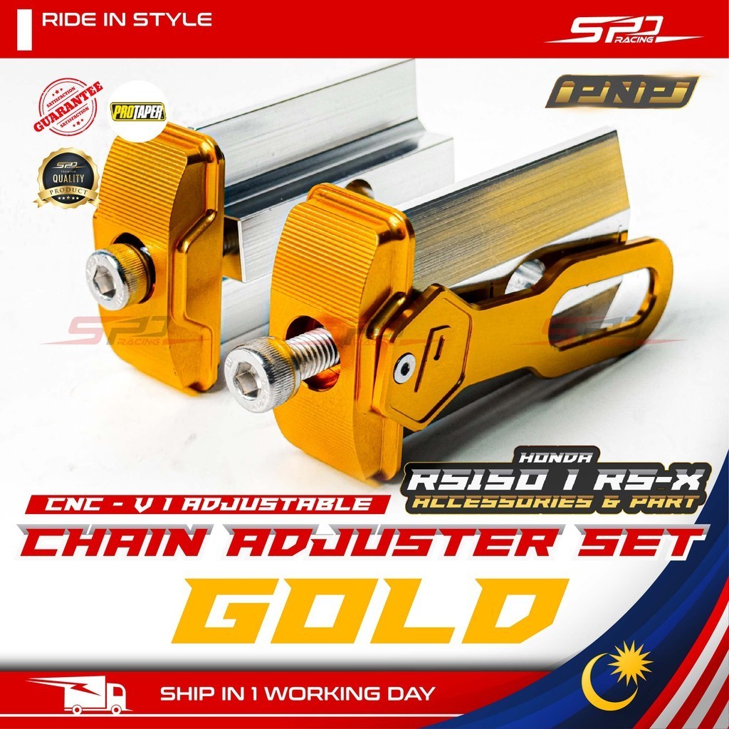 RS RSX Chain Adjuster Set Alloy CNC Protaper For HONDA RS-X / RS150 / Winner X