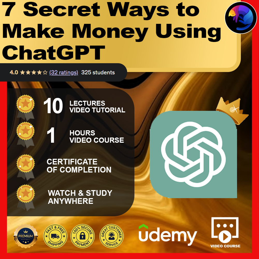 [Video Course] 7 Secret Ways to Make Money Using ChatGPT