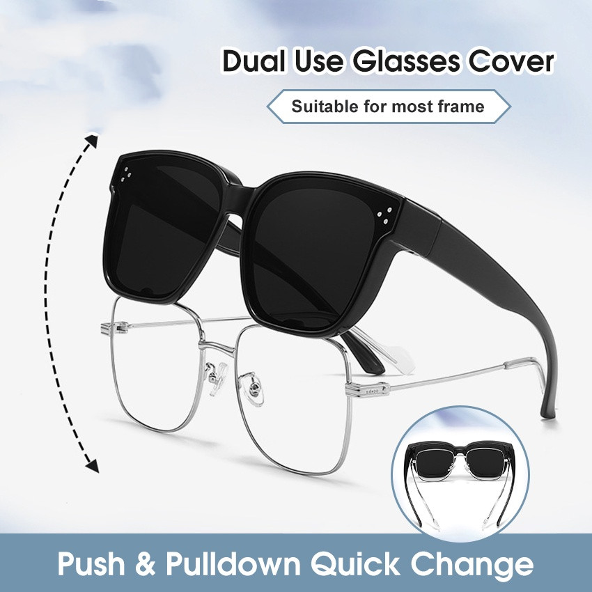 Ready Stock Sunglasses Myopia Glasses Sunglasses Men Women UV400 Outdoor Travel Driving Sunscreen Glasses