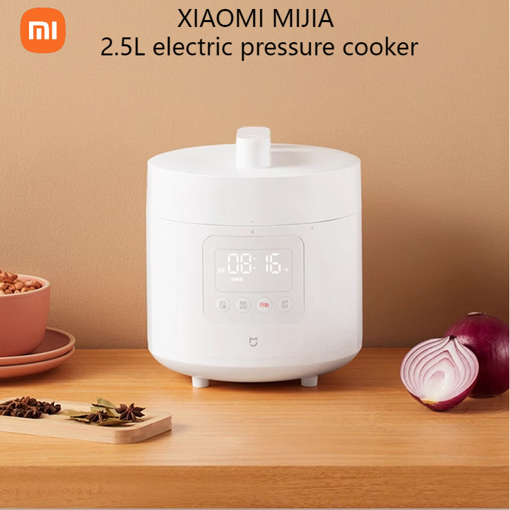 Xiaomi MIJIA Electric Pressure Cooker 2.5L High Pressure Cooker Rice Cooker Household 1-2 People/3-4 People Multifunctional Electric Stew Pot Rice Cooker Porridge Pot Non-Stick Pot Liner Stainless Steel Upper Lid