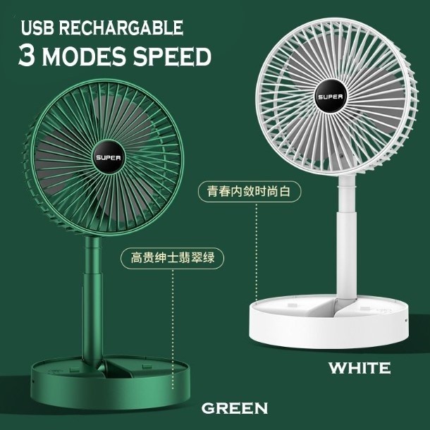 New Kipas Mini Adjustable Mini Fan Kipas Small Cooling Handy Desk Home Office Table Battery USB Rechargeable Portable小风扇