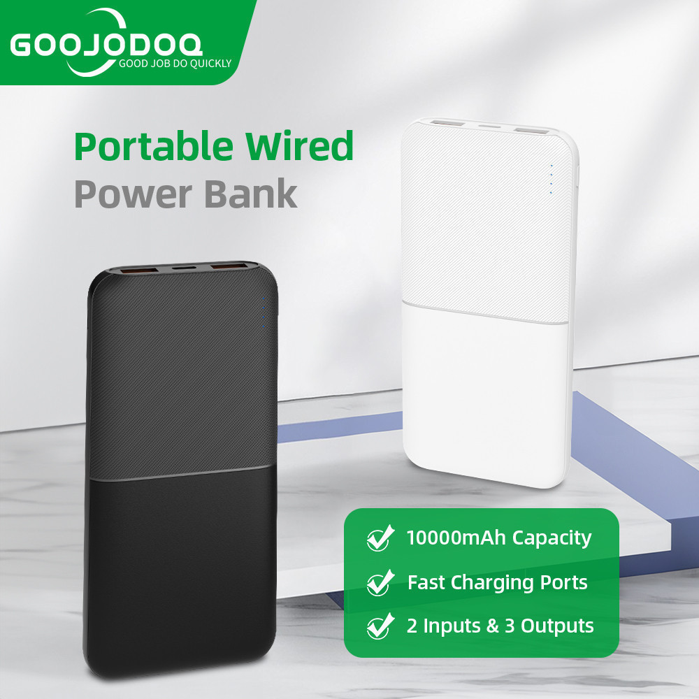 GOOJODOQ Bank Kuasa Pengecasan Cepat Bateri Sandaran (10000mAh/20W)