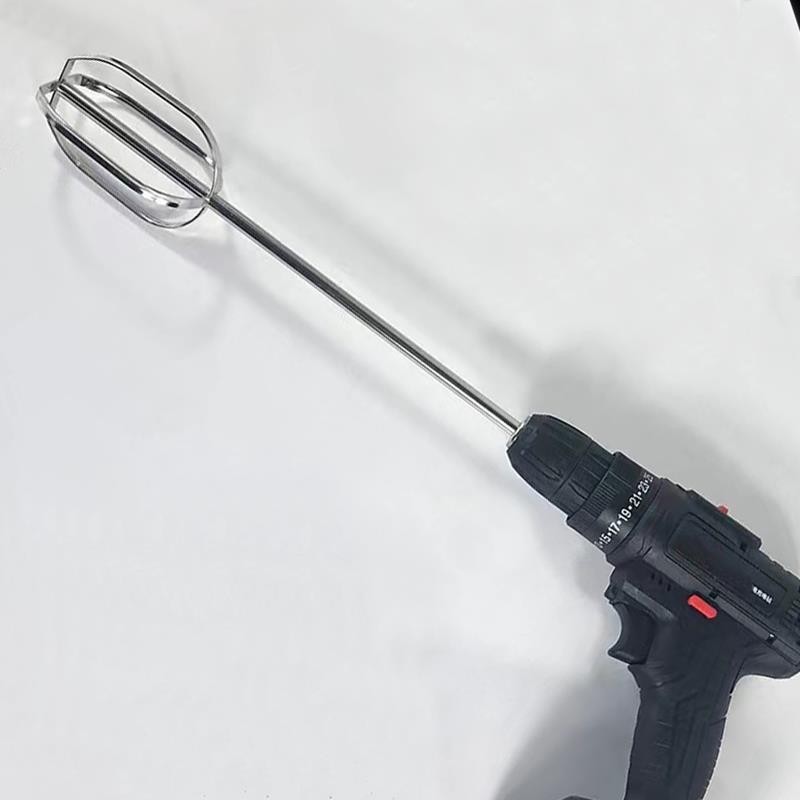 Whisk Stirring Rod Accessories Head Electric Commercial and Batter Sesame Sauce Meat Stuffing Machine Hand Electric Drill Extension Rod Stainless Steel V0HL