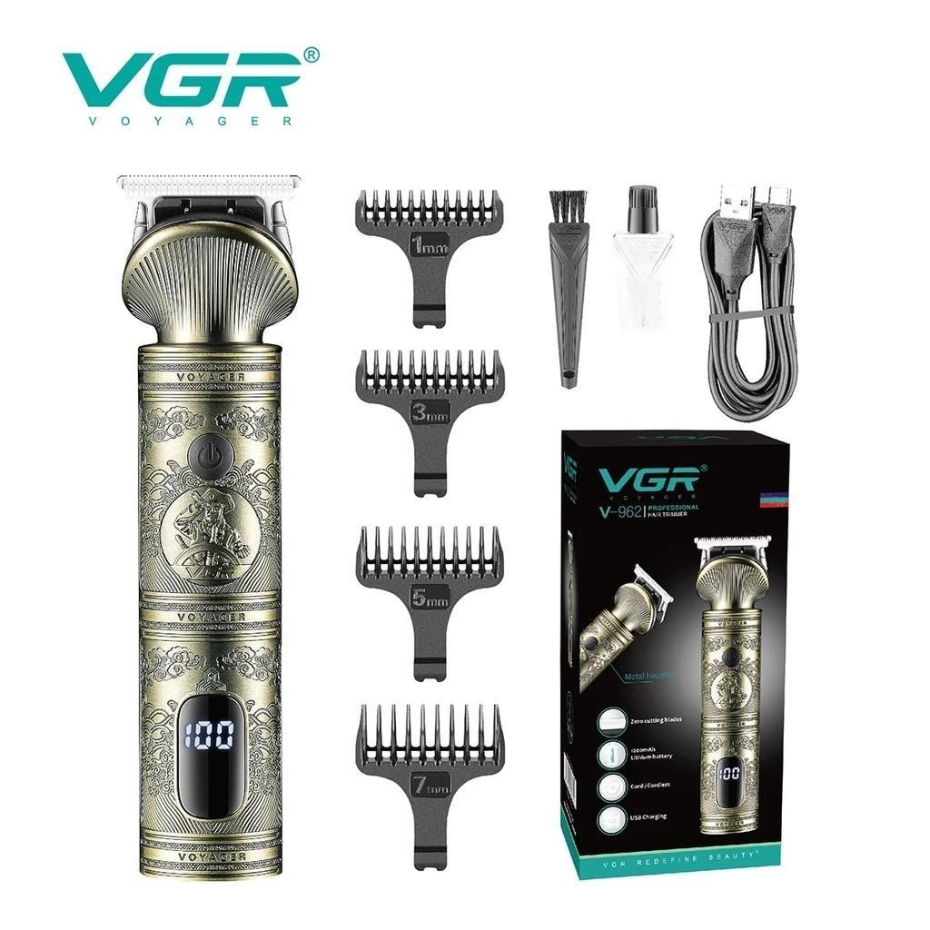 VGR V-962 Zero Adjustable Professional Rechargeable Hair Trimmer Metal Hair Clipper Mesin Rambut Cutter Shaver Men V962