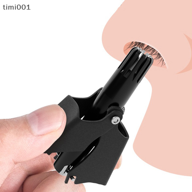 [timi] Nose Trimmer For Men Stainless Steel Trimmer For Nose Vibrissa Razor Shaver Washable Portable Nose Ear Hair Trimmer Hua